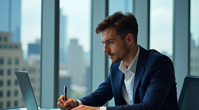 Prix Solana en 2025 : Prévisions, Analyse et Tendances Actuelles Jeune analyste financier étudiant des graphiques crypto