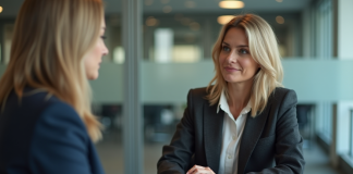 Annuler des frais bancaires : options et conseils utiles Femme d affaires négociant des frais bancaires dans une banque