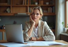 Prévoyance en arrêt maladie : quand et comment y recourir ? Femme dapproximativement 40 ans travaillant à la maison